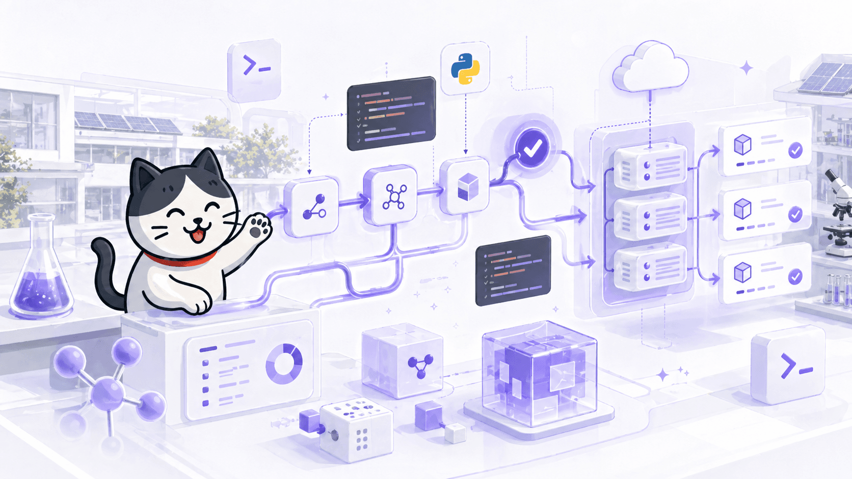 pyoco のワークフロー図とジョブ実行UI